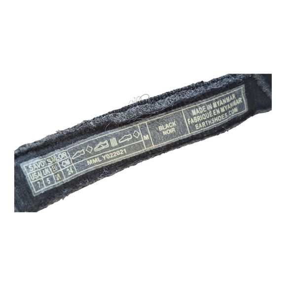 EARTH ORIGINS SAVOY SAILOR Comfort Sandals Strappy size 7 Black Worn Once - Picture 10 of 11